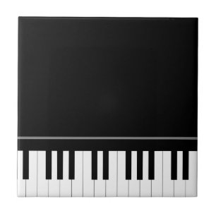 Piano keyboard ceramic tile