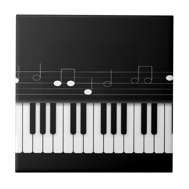 Piano keyboard ceramic tile (Front)