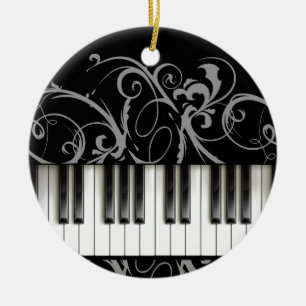 Piano Keyboard Ceramic Tree Decoration