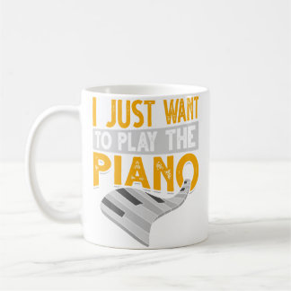 Piano Keyboard Classical Music Pianist Musician Fu Coffee Mug