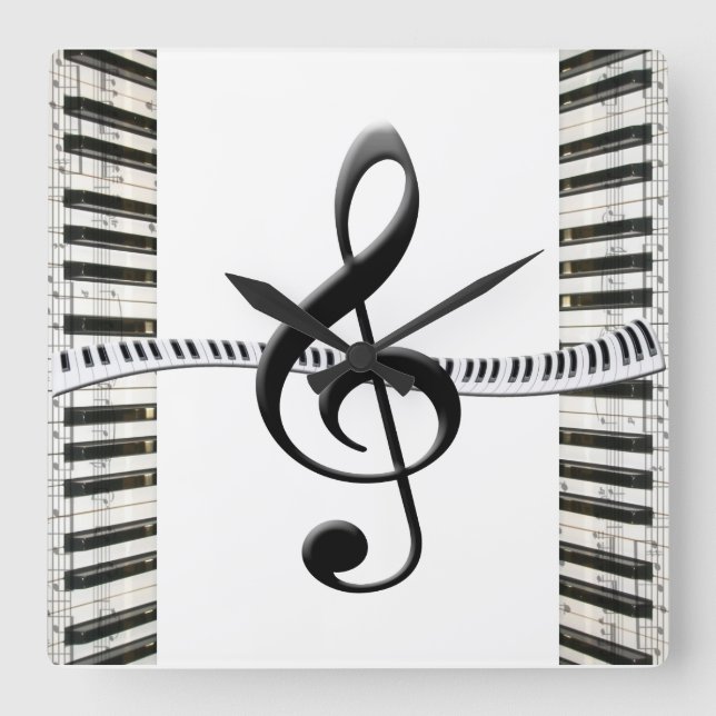Piano Keyboard Clock (Front)