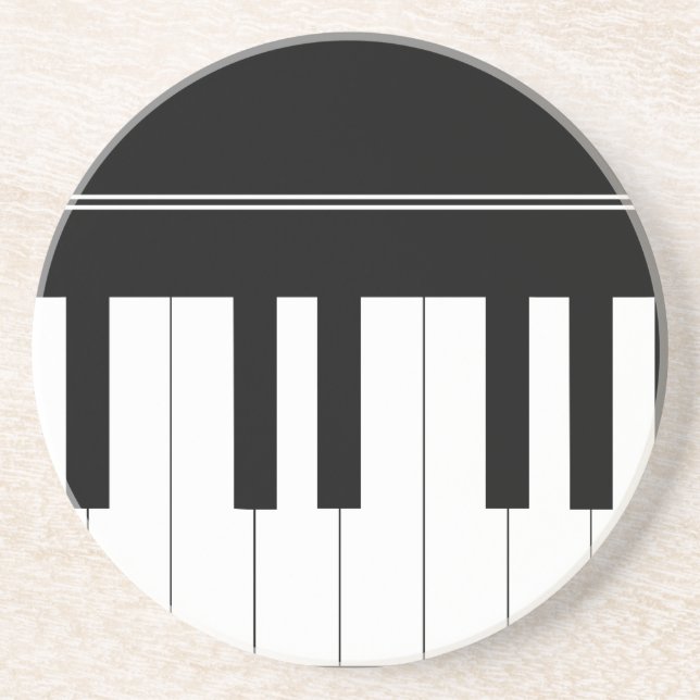 Piano keyboard coaster (Front)