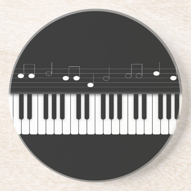Piano keyboard coaster (Front)