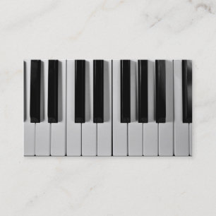 Piano Keyboard Custom Business Cards