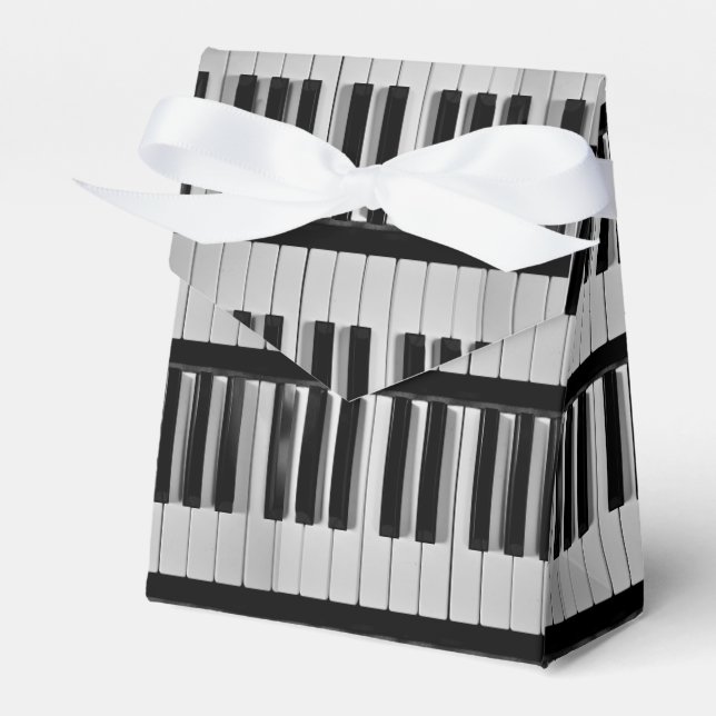 Piano Keyboard Custom Favour Box (Front Side)