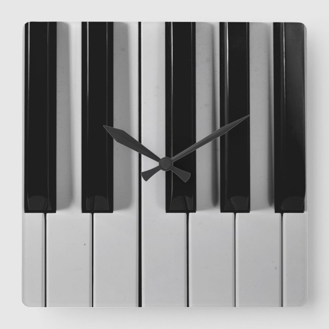 Piano Keyboard Custom Wall Clock (Front)
