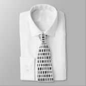 Piano Keyboard Design Necktie (Tied)