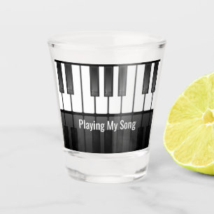 Piano Keyboard Design Shot Glass