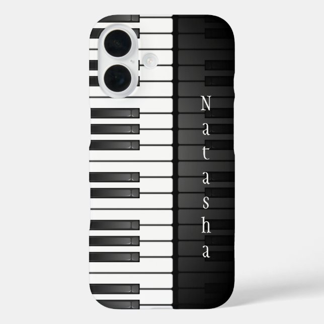 Piano Keyboard Design Smartphone Case (Back)