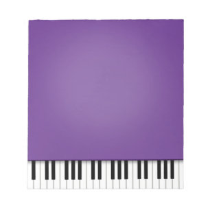 Piano Keyboard Fun Purple 5.5x6 Music Notepad