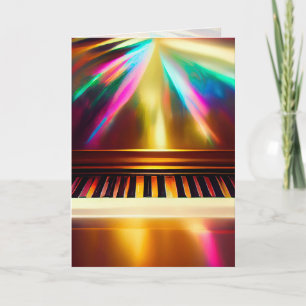 Piano, Keyboard Greeting/Note Card
