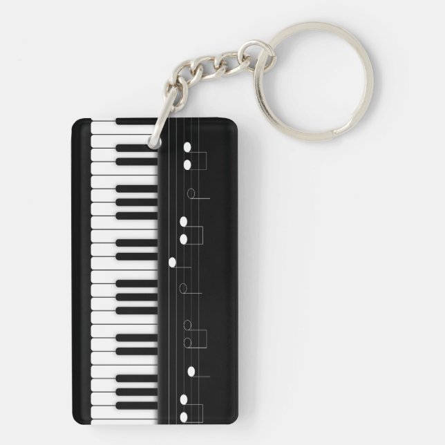Piano keyboard key ring (Back)