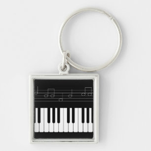 Piano keyboard key ring