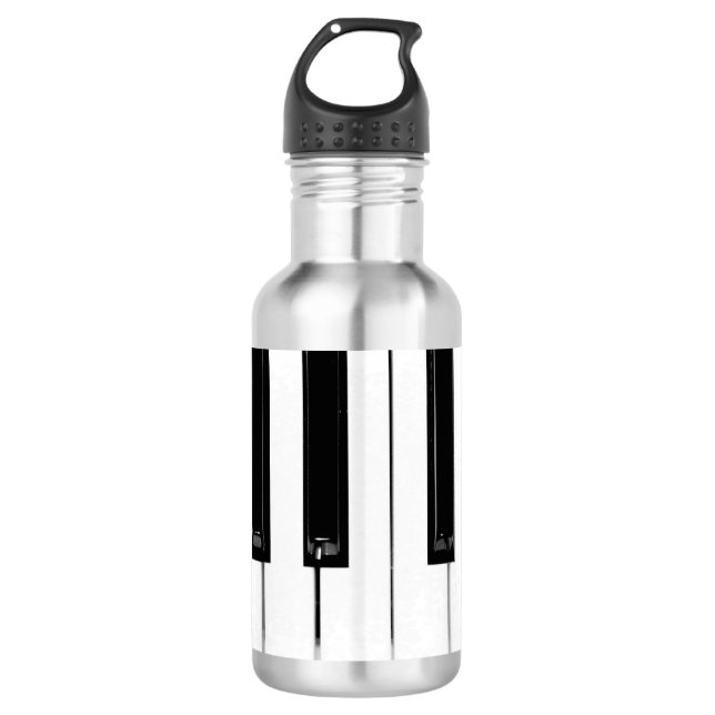 Piano Keyboard Keys 710 Ml Water Bottle (Front)