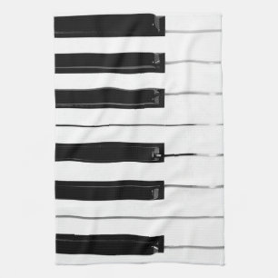 Piano Keyboard Keys Tea Towel