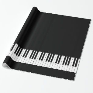 Piano Keyboard Keys Wrapping Paper