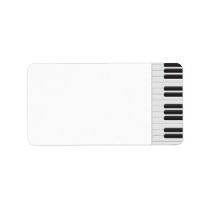 Piano keyboard label