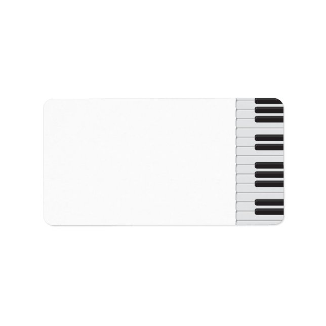 Piano keyboard label (Front)