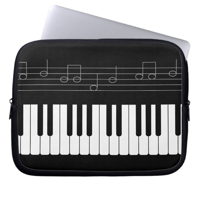 Piano keyboard laptop sleeve (Front)