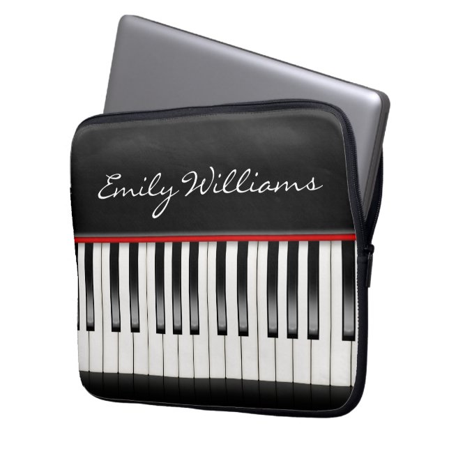 Piano Keyboard Laptop Sleeve (Front Left)