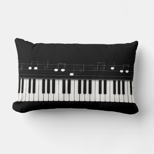 Piano keyboard lumbar cushion (Front)
