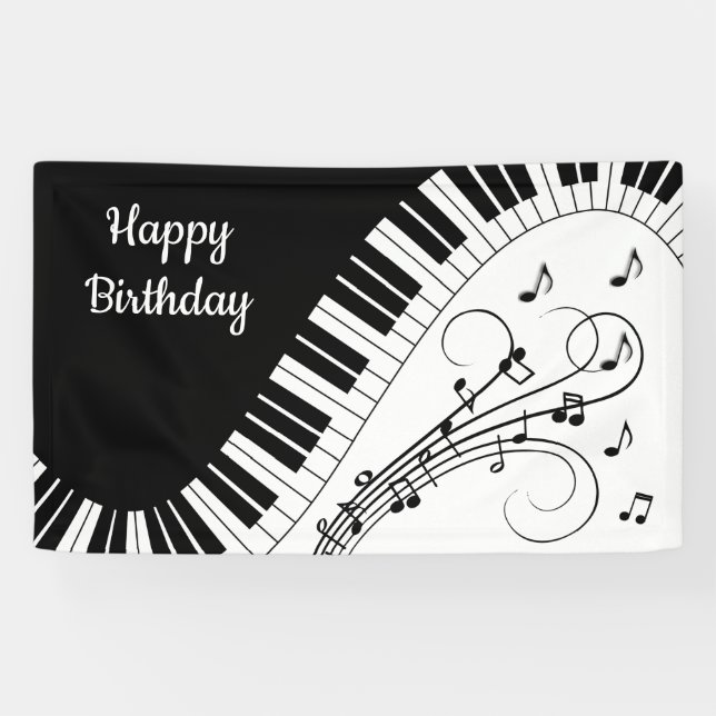 Piano Keyboard Music Design   Banner (Horizontal)
