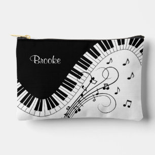 Piano Keyboard Music Design Bridal Party Gift Accessory Pouch