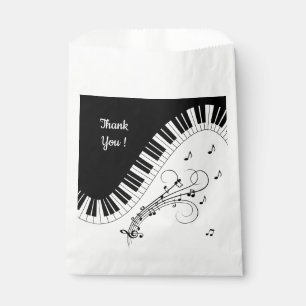 Piano Keyboard Music Design Favour Bag