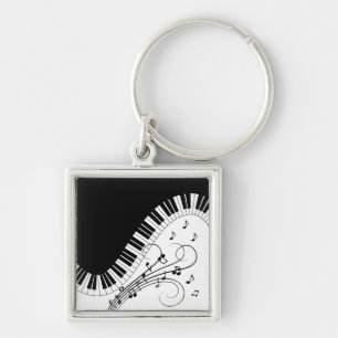 Piano Keyboard Music Design   Key Ring