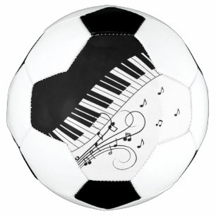 Piano Keyboard Music Design Soccer Ball