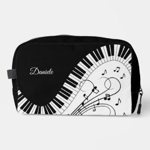 Piano Keyboard Music Design w/ Name  Dopp Kit