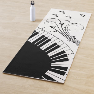 Piano Keyboard Music Design Yoga Mat