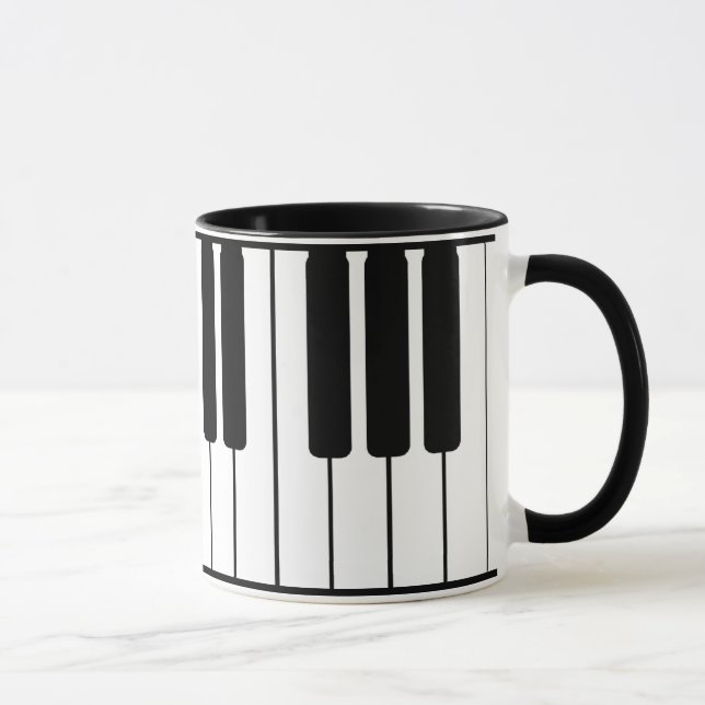 Piano Keyboard Music Mug (Right)
