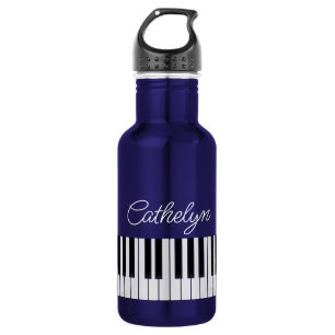 Piano Keyboard Music Teacher Name in Script 532 Ml Water Bottle