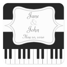 Piano Keyboard Music Wedding Favour