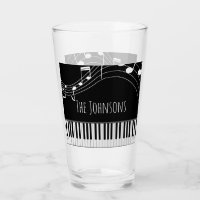 Piano Keyboard & Musical Notes