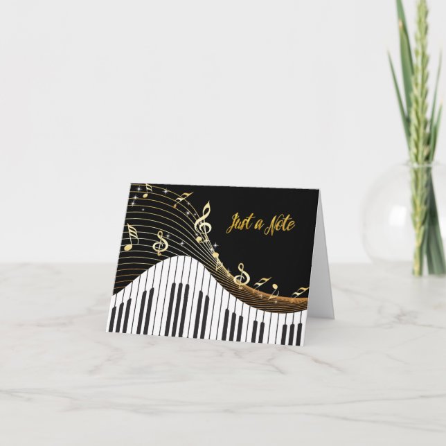 Piano Keyboard Musical Notes  JUST A NOTE (Front)