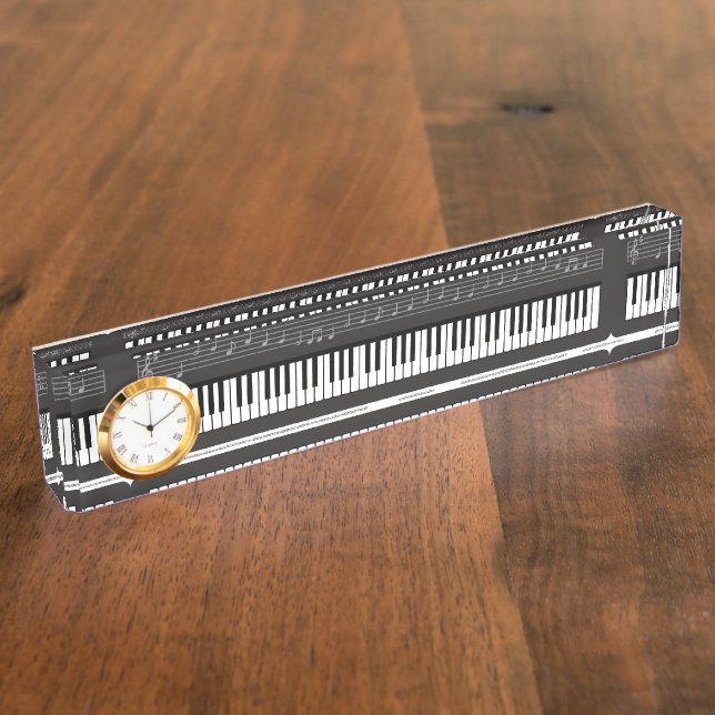Piano Keyboard Nameplate (Side)