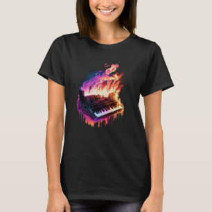 Piano Keyboard On Fire  1 T-Shirt