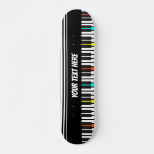 Piano Keyboard Personalised Musician's Skateboard