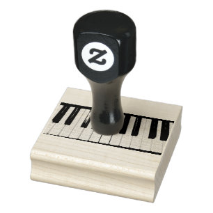 Piano Keyboard Photo Rubber Stamp