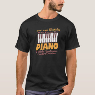 Piano Keyboard Pianist Teacher Keyboardist Instru T-Shirt
