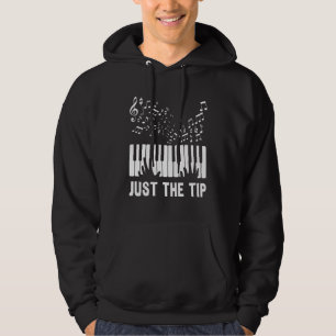 Piano Keyboard Player Just The Tip Music Pianist Hoodie