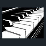Piano Keyboard Pop Art Poster<br><div class="desc">Piano Keyboard Pop Art</div>