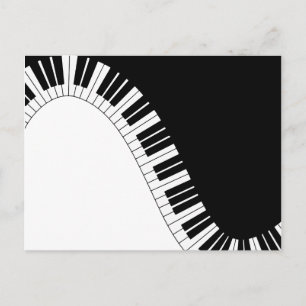 Piano Keyboard Postcard