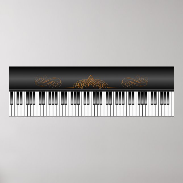 Piano Keyboard Poster (Front)