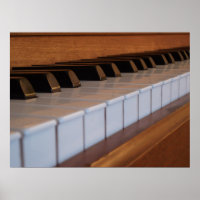 Piano Keyboard Poster