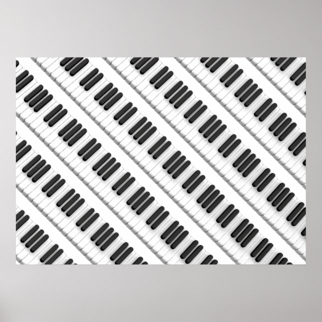 Piano keyboard poster (Front)