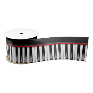 Piano Keyboard Satin Ribbon