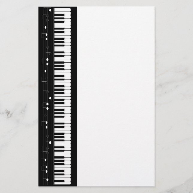 Piano keyboard stationery (Front)